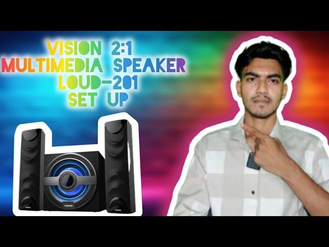 Vision 2:1 Multimedia Bluetooth Speaker LOUD-201 Unboxing & setup||Technical Mahabub 360