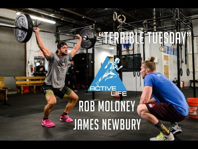 James Newbury and Rob Moloney do "Terrible Tuesday" at Active Life Athletics - WOD Demo