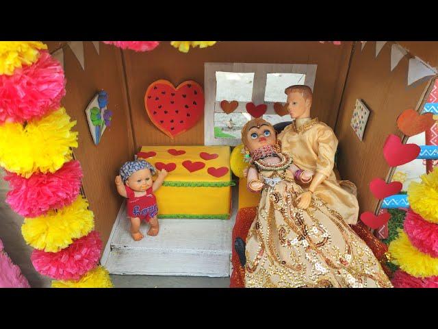 Barbie Doll All Day Routine In Indian Village/Radha Ki Kahani Part -562/Barbie Doll Bedtime Story||