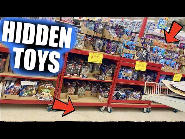 Toy Hunting HIDDEN ACTION FIGURES! at SECRET TOY STORE / Ollies / Burlington