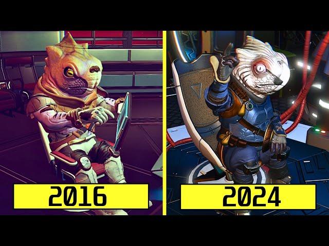 No Man's Sky 2016 vs 2024 PS5 Graphics Comparison | No Man's Sky 1.0 vs No Man's Sky: Worlds Part 1