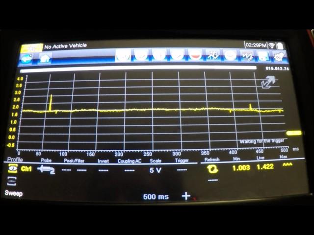 Lab Scope Diagnostics Lesson- MAF sensor waveform