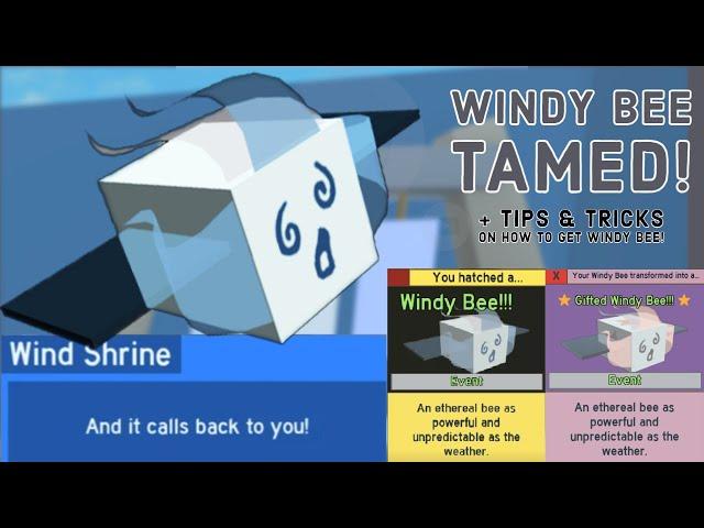 GETTING WINDY BEE + Tips & Tricks on how to get Windy Bee! | Bee Swarm Simulator