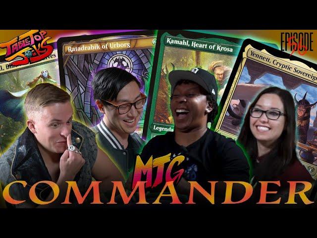 MTG Commander Gameplay | MTGNerdGirl vs VeggieWagon vs MTGBaron vs Blackneto | TTJ Ep 56