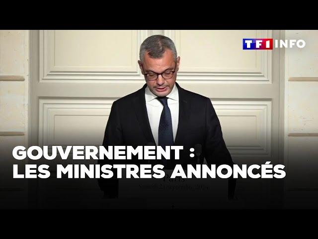 Gouvernement Barnier : les nouveaux ministres annoncés