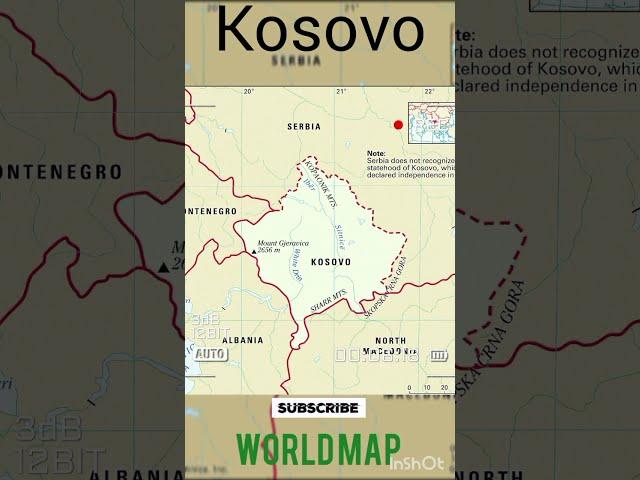 Kosovo Map 2023