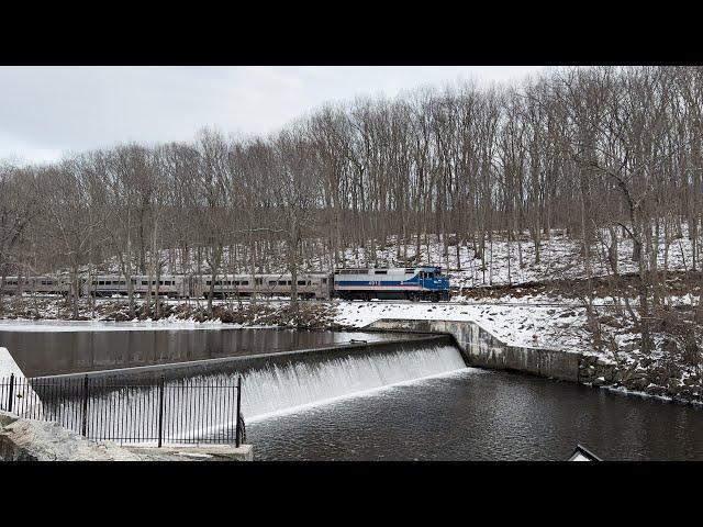 NJ Transit Morristown Line Train 877 @ Saxton Falls (2/24/25)