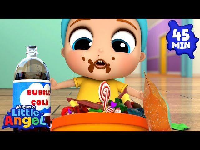 No More Snacks! Yummy Treats with Candy, Chips, and Soda! | Little Angel Kids Songs & Nursery Rhymes