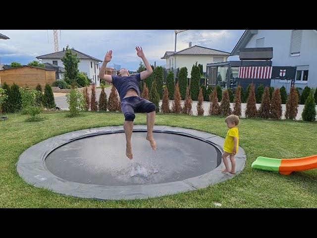 In Ground Trampoline - water fun