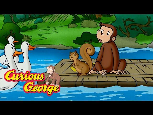 George Floats Away!  Curious George  Kids Cartoon  Kids Movies