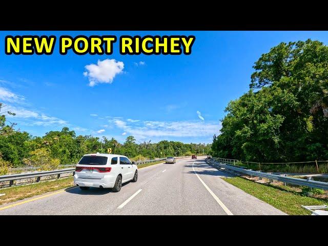 New Port Richey Florida Driving Through