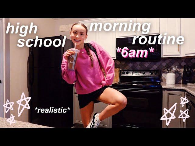 6am high school morning routine *productive + realistic* 