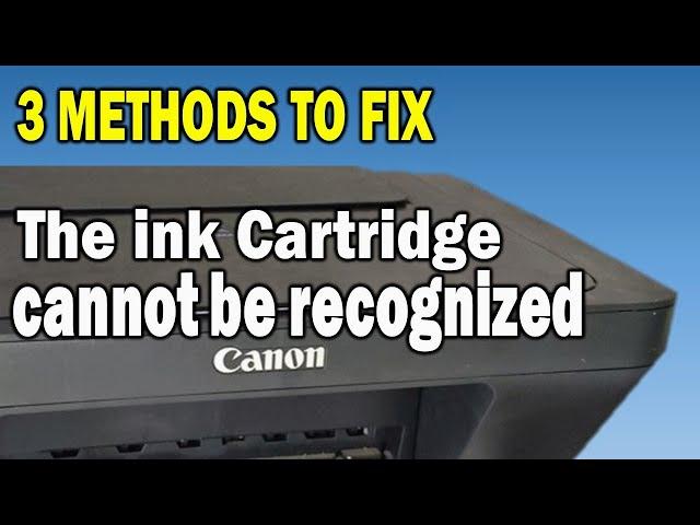 How To Fix THE FOLLOWING INK CARTRIDGE CANNOT BE RECOGNIZED CANON ERROR 1401 E05