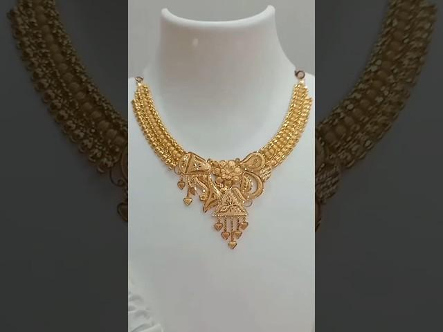 Latest 22k gold necklace design with14.720gram #shorts #shortvideo #ytshorts #necklace #jewellery