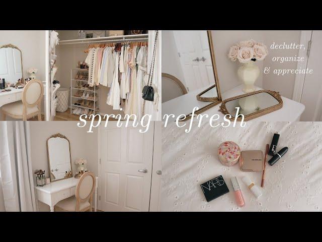 Spring Vanity Tidy & New Perfume Tray Organization ~~ Declutter & Organize, Spring Refresh Series