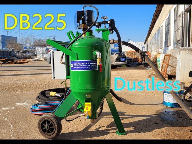 DB225 Portable Dustless Sand Blaster Moviable Dust free Sand Blasting Machine Environmental friendly