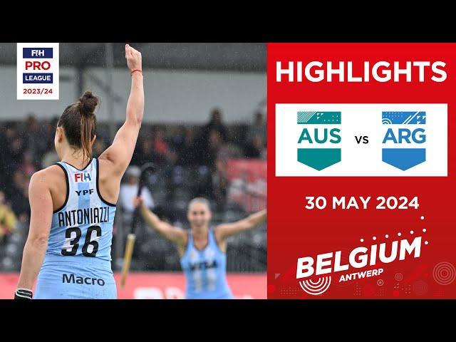 FIH Hockey Pro League 2023/24 Highlights | Australia vs Argentina (W) | Match 1