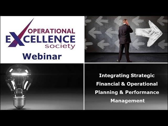 Operational Excellence Society | Strategic Financial and Operational Performance Management
