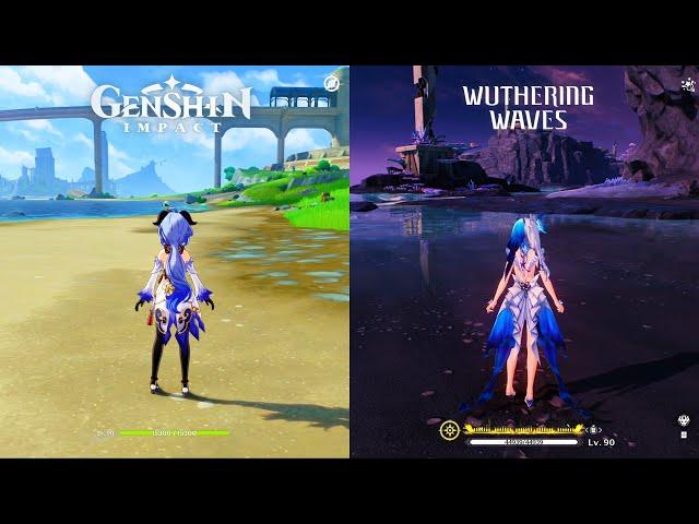 Ganyu "Adeptus" vs Shorekeeper "Divine Being" Gameplay Comparison