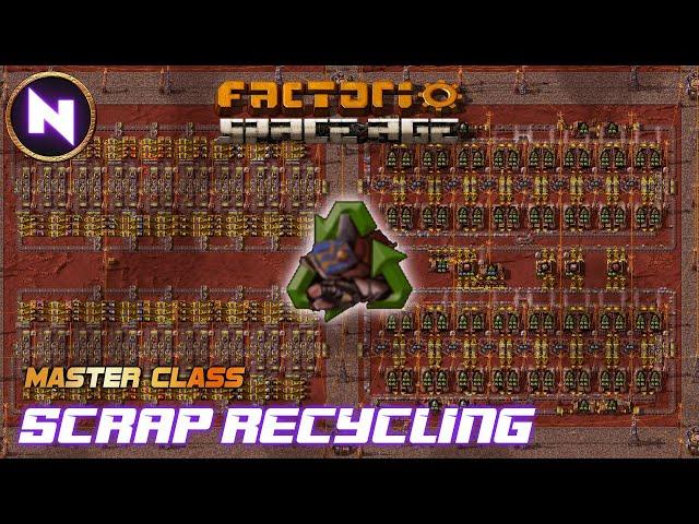 Optimal SCRAP RECYCLING Setup For FULGORA | Factorio Master Class/Tutorial
