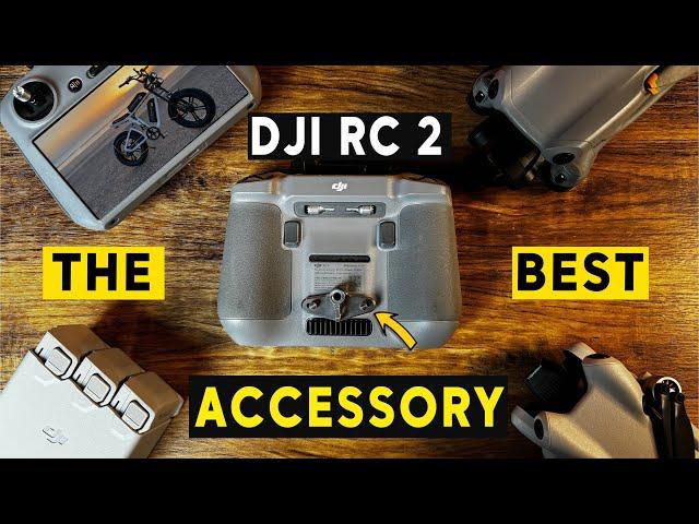 DJ RC 2 - THE BEST ACCESSORY! DJI Mini 4 Pro/DJI Air 3 BIKE MOUNT