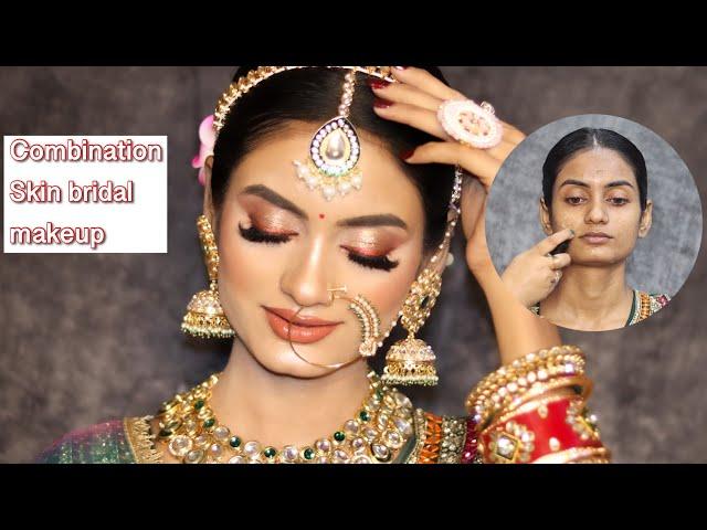 Combination skin bridal makeup tutorial step by step Using affordable products