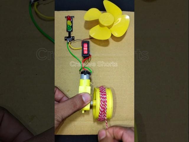 New BO Gear Generator Electricity Generation Project _ DC Motor #dcmotor #tech #shorts