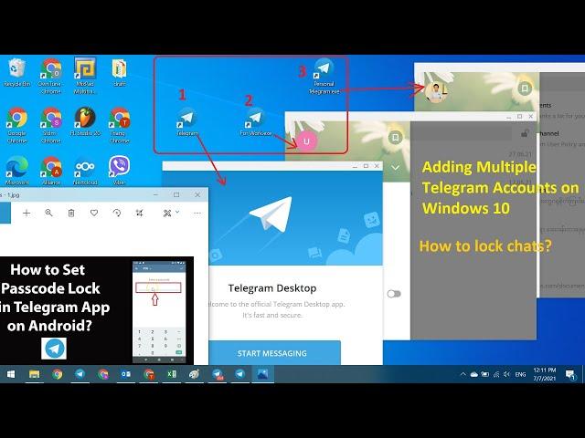 How To Add Multiple Telegram Accounts on Windows PC (Easiest Way) and How to make password protected