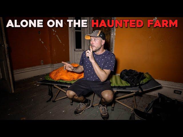 (THERE IS EVIL IN MY HOUSE!) I Camped Alone in My HAUNTED ABANDONED FARM HOUSE