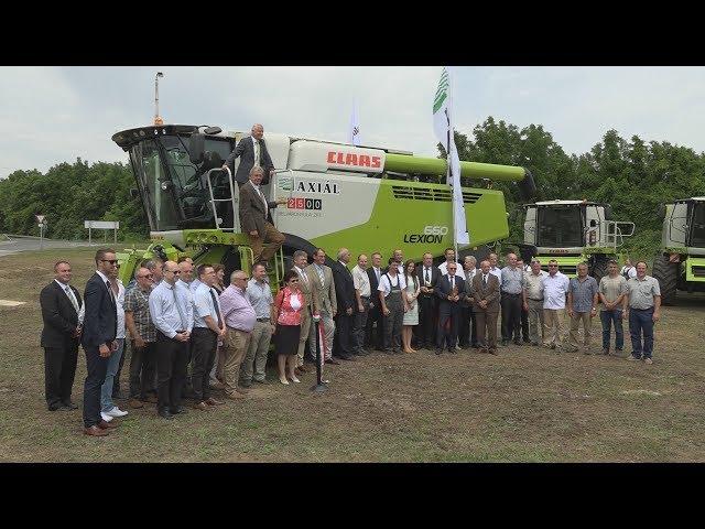 A 2500. Claas kombájn átadása Belvárdgyulán