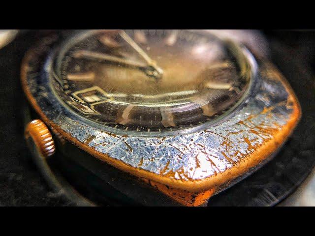 Часы «ПОЛЁТ», реставрация корпуса и чистка механизма| watch case restoration and mechanism cleaning