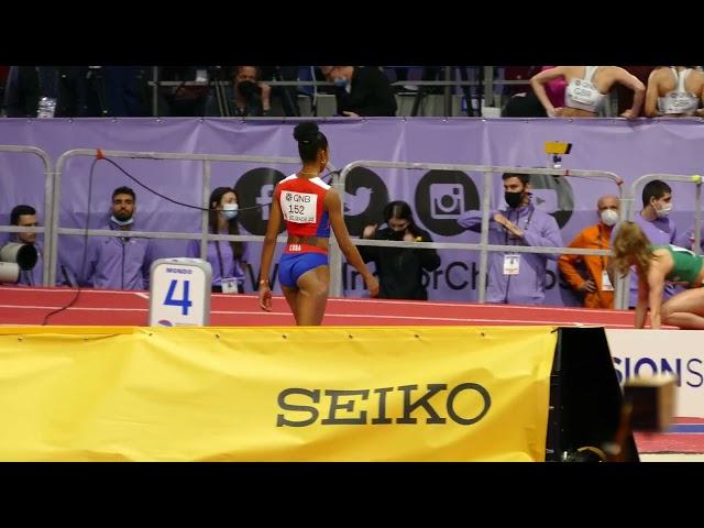 Liadagmis Povea 14.45 SB Triple Jump Women 5. Place World Indoor Championships Belgrade 2022