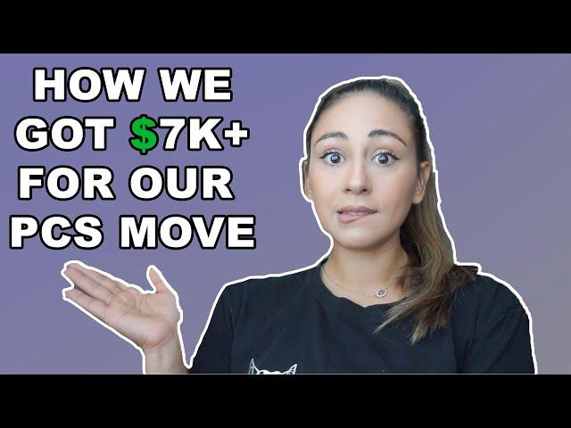 HOW WE GET $7K+ ON OUR PCS MOVES | MILITARY FAMILY