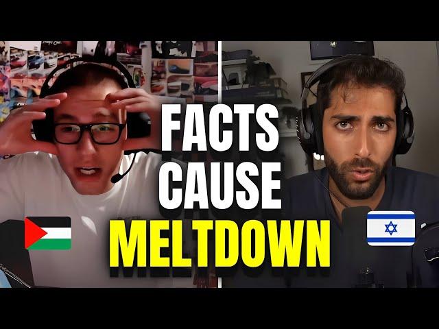 Deranged Pro Palestinian LOSES IT After Finding Out Israel Belongs To The Jewish People