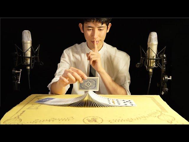 DON'T CLOSE YOUR EYES... (INSANE ASMR card magic) [4K]