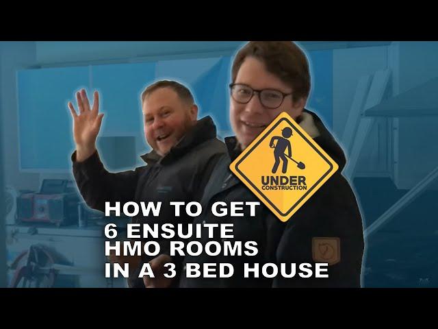 HMO TOUR: Part 2 of 2: How to get 6 ensuite rooms in a 3 bed terraced house.