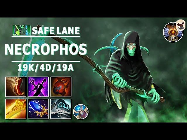 Necrophos Safe Lane Carry | 7.31b | Pos 1 Necro with Super Fast Radiance | Dota 2 Immortal Gameplay