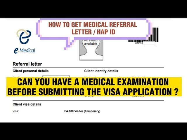 MEDICAL EXAMINATION BEFORE you apply for Australian visa #MedicalExamination #HapID