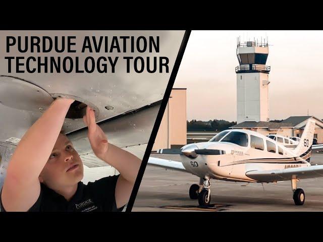 Purdue University Airport/School of Aviation Tour! - 2022