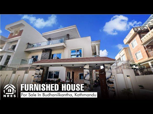 FURNISHED HOUSE FOR SALE IN BUDHANILKANTHA | KATHMANDU #houseforsale #housetour #realestate