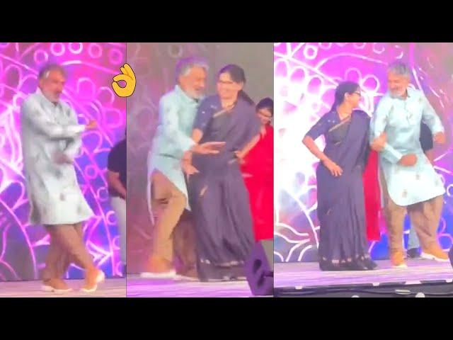 Rajamouli Superb Dance With His Wife Rama Rajamouli In Sri Simha Wedding Reception | Daily Culture