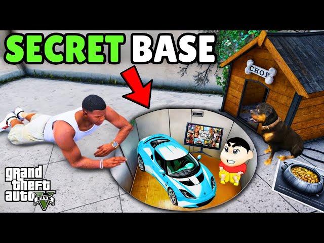 Shinchan and Franklin Found Secret Underground Base Near Car Showroom in GTA 5