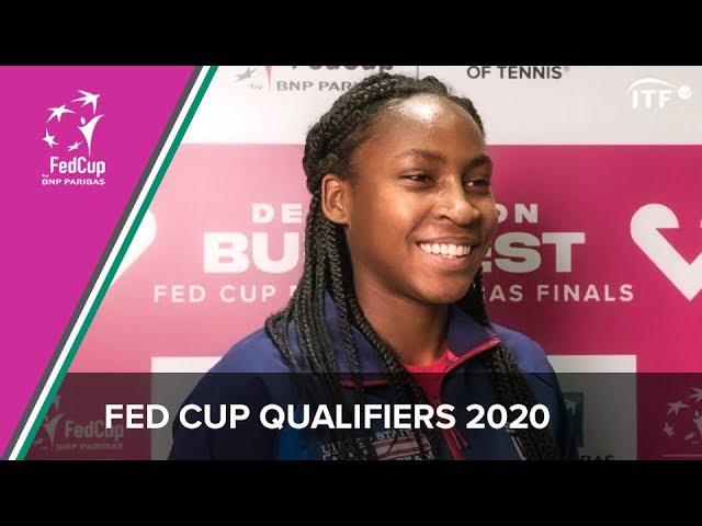 Coco Gauff on Training with Serena Williams and Team USA | Fed Cup 2020 Qualifiers | ITF