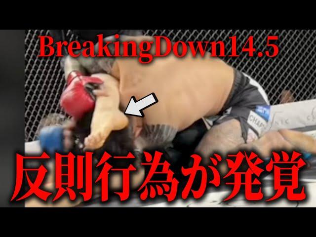 問題の反則シーンがこちら。BreakingDown14.5でまさかの反則行為が発覚…選手は怒り爆発で大変な事態に…【ブレイキングダウン14.5】