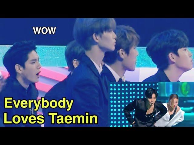 Every male idols non-stop loving & admiring Taemin for 14 minutes straight