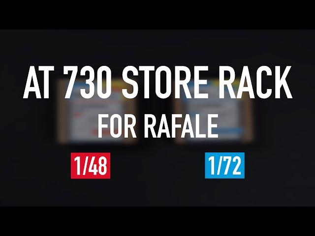 AT730 triple store racks for Rafale in 1/48 and 1/72 by ResKit / Unboxing