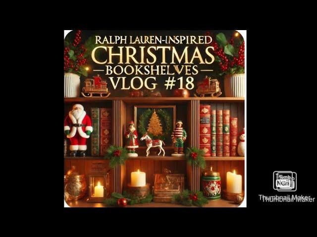 "Transform Your Bookshelves: Ralph Lauren-Inspired Christmas Magic with Cherished Collectibles!"