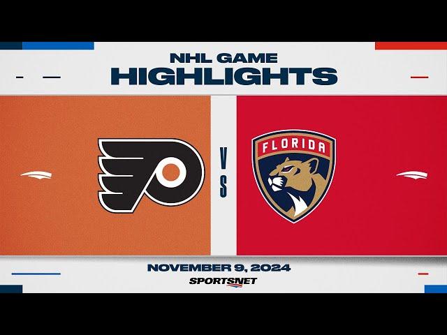 NHL Highlights | Flyers vs. Panthers - November 9, 2024