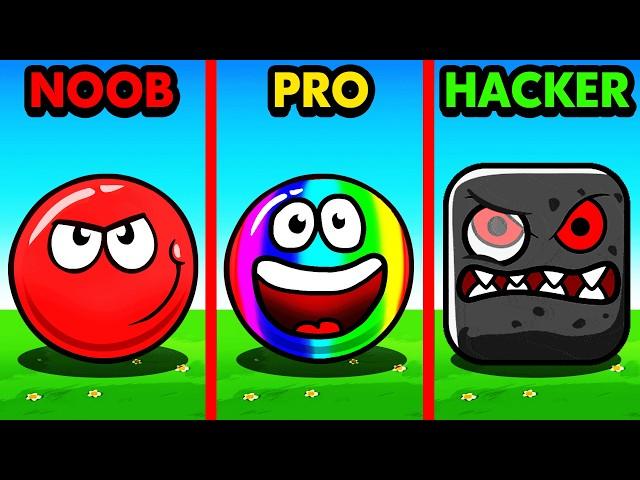 NOOB vs PRO vs HACKER RED BALL