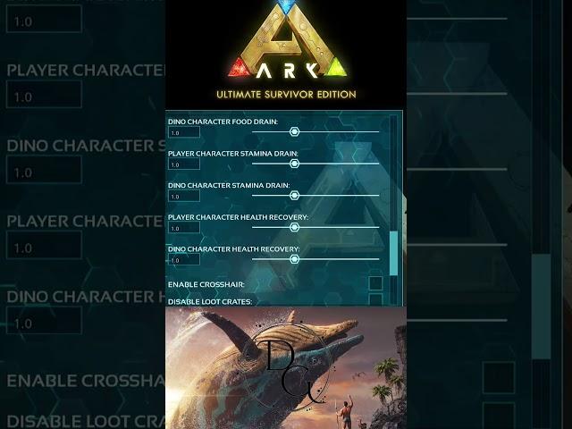 Setting for getting high level Dinos in ark ultimate mobile edition #ark #gaming